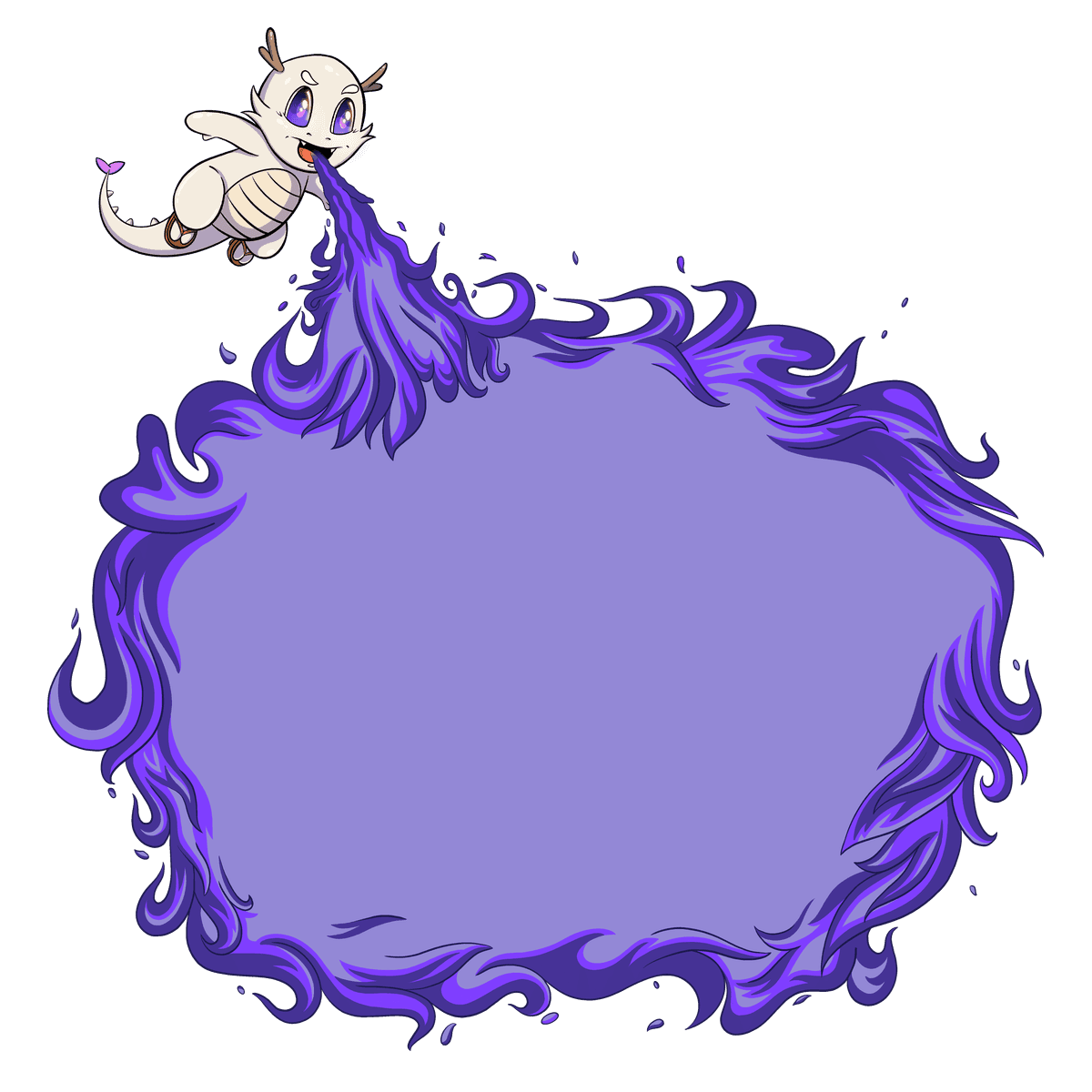 Dragon spitting fire